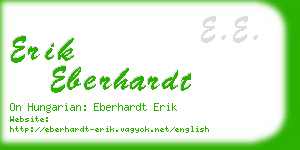 erik eberhardt business card